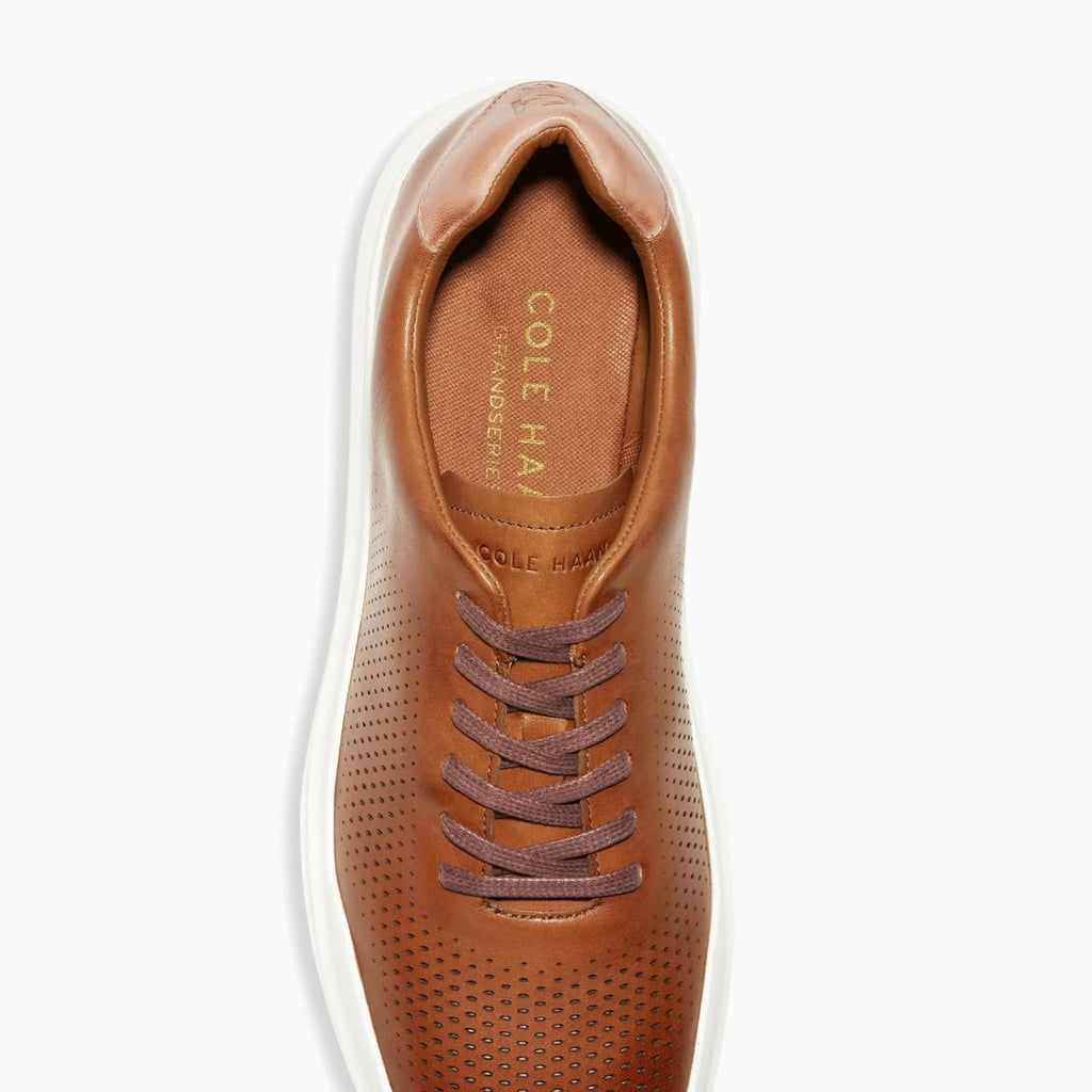 Cole Haan GrandPrø Rally Laser Cut Sneakers – C31218 – British Tan / Ivory