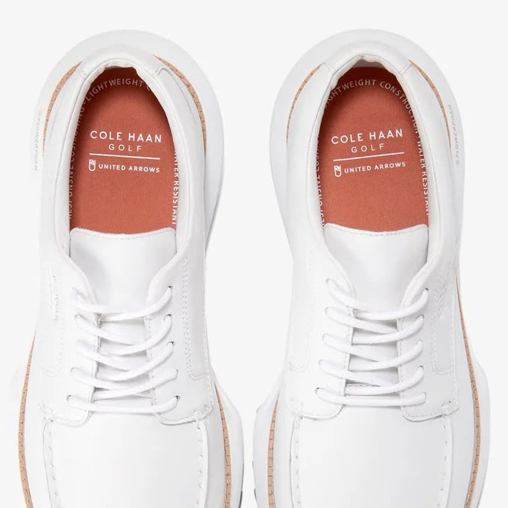 Cole Haan CH x UNITED ARROWS Apron Ashland Golf Shoes – C42292 – White / Black