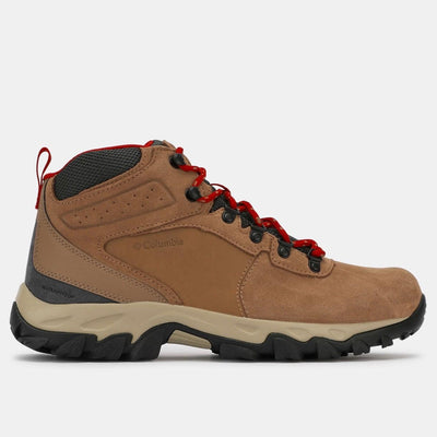 Columbia Newton Ridge Plus II Suede Waterproof Hiking Boots – BM2812-288 – Elk / Red