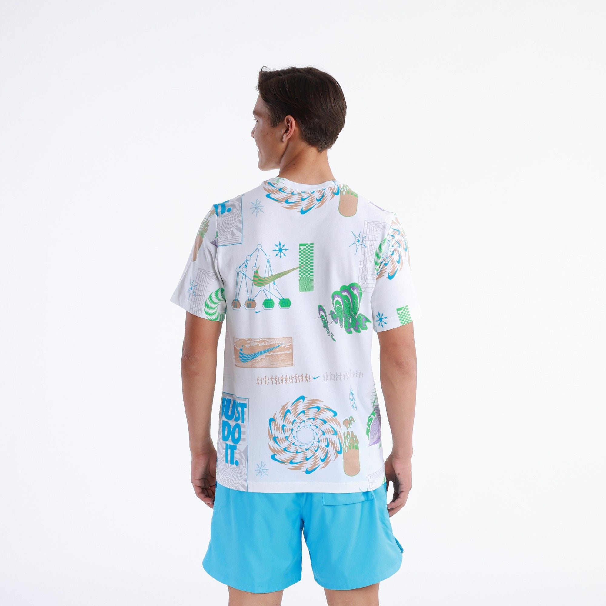 Nike NSW Festival AOP T-Shirt – FB9780-100 – White Multi