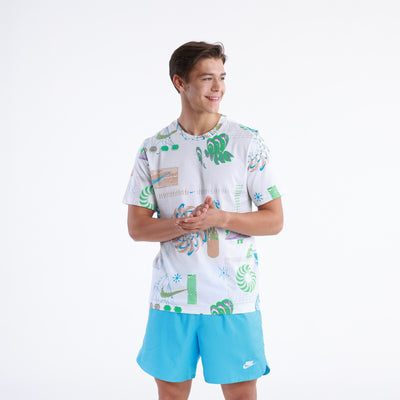 Nike NSW Festival AOP T-Shirt – FB9780-100 – White Multi