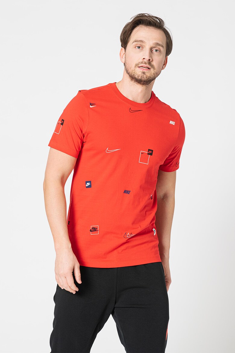 Nike NSW Multi-Logo AOP T-Shirt – DN5246-657 – University Red