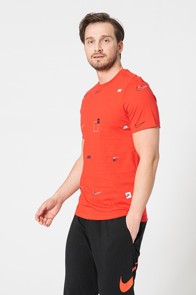 Nike NSW Multi-Logo AOP T-Shirt – DN5246-657 – University Red