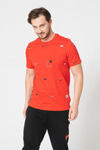 Nike NSW Multi-Logo AOP T-Shirt – DN5246-657 – University Red