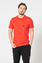 Nike NSW Multi-Logo AOP T-Shirt – DN5246-657 – University Red