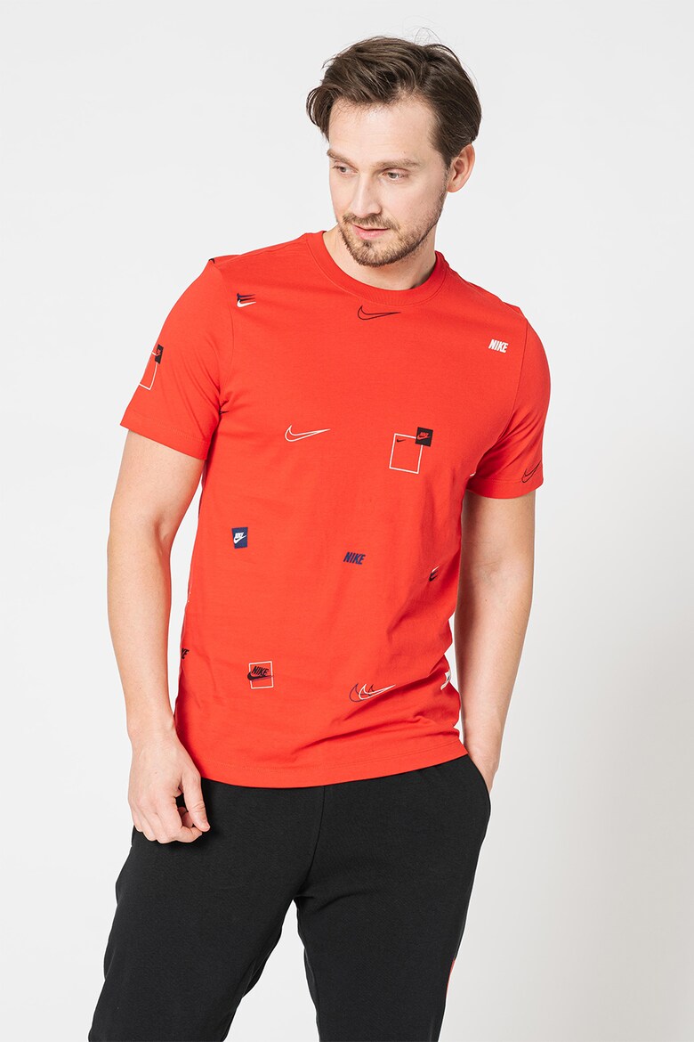 Nike NSW Multi-Logo AOP T-Shirt – DN5246-657 – University Red