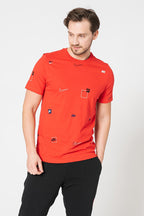 Nike NSW Multi-Logo AOP T-Shirt – DN5246-657 – University Red