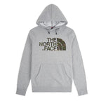 The North Face Drew Peak Camo Logo Pullover Hoodie – NF0A3XYDDYX1 – Light Grey Heather