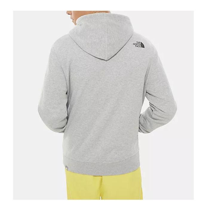 The North Face Drew Peak Camo Logo Pullover Hoodie – NF0A3XYDDYX1 – Light Grey Heather